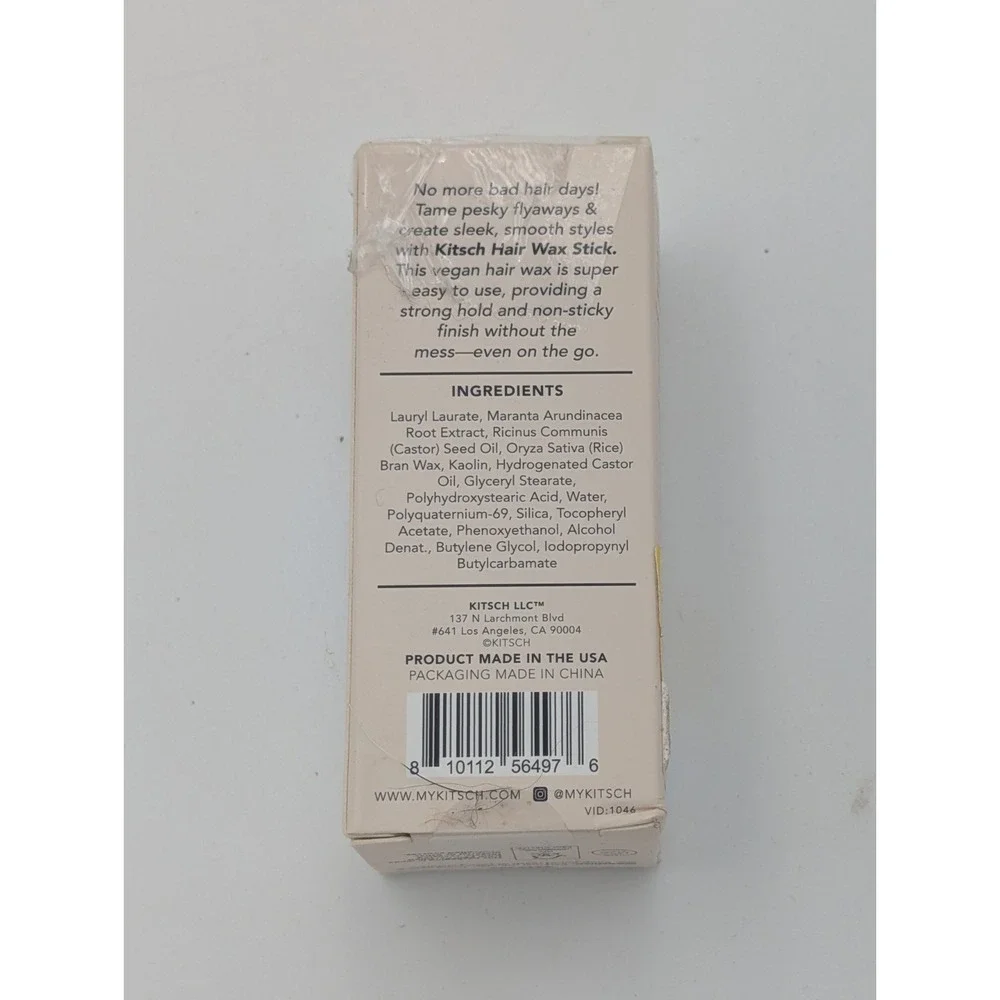 KITSCH - Hair Wax Stick with Castor Oil 75g. Brand new!